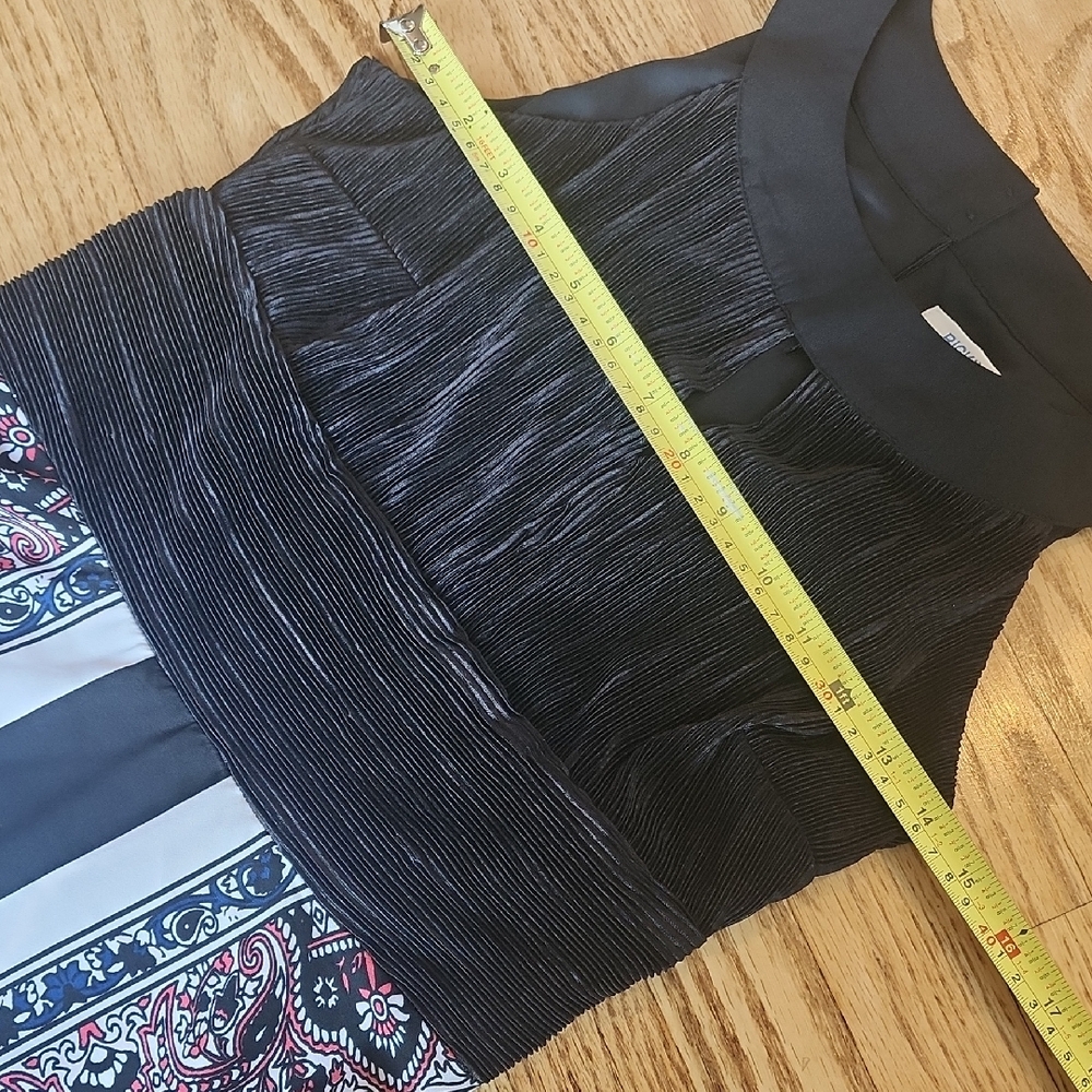 (2) NWT Ricki's Black and Pink Formal Dress Vacation Summer Paisley Cutout Wow - Picture 4 of 11